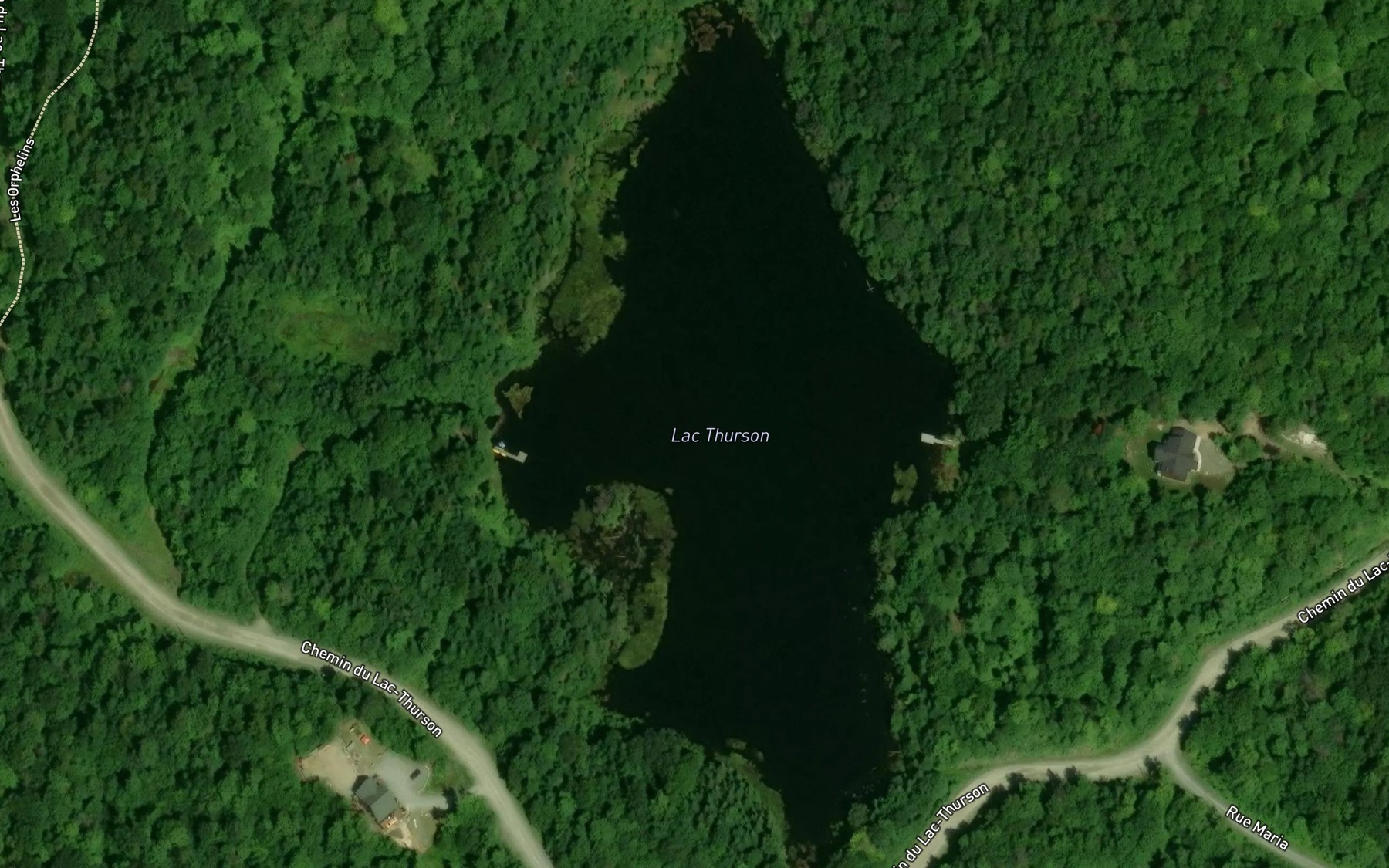 Satellite map of the Lac Thurson