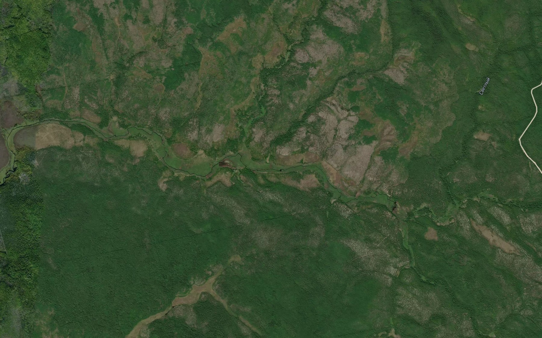 Satellite map of the Povorotnyy
