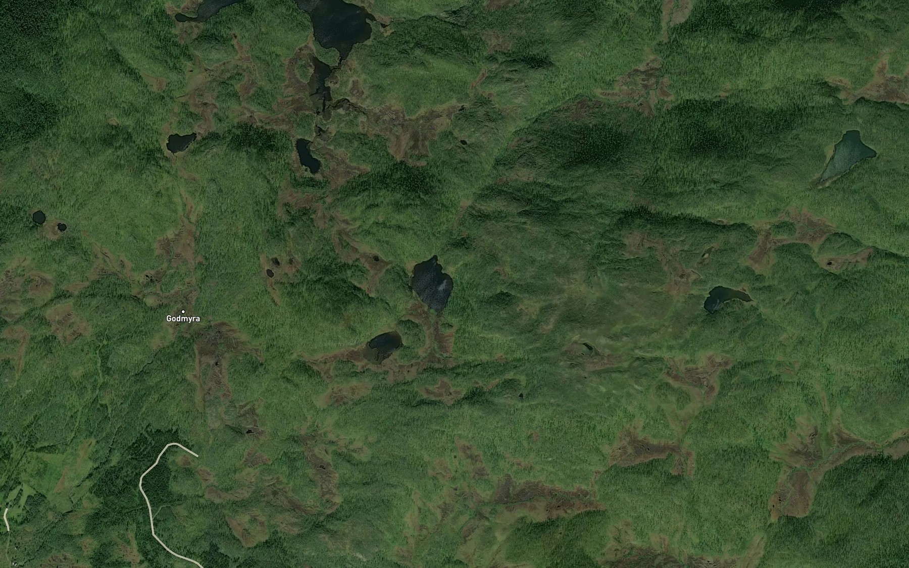 Satellite map of the Svartdalsvatnet