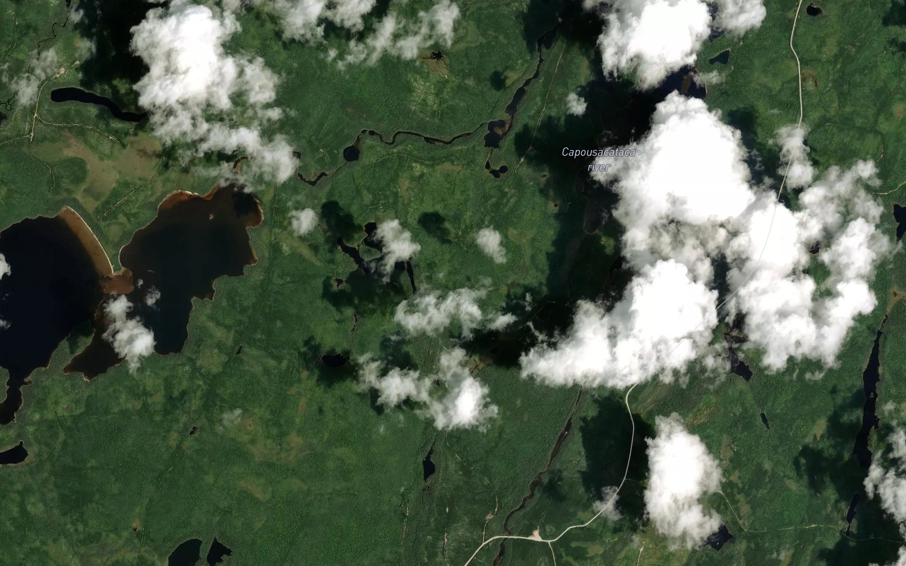 Satellite map of the Lacs Nibobimakizin