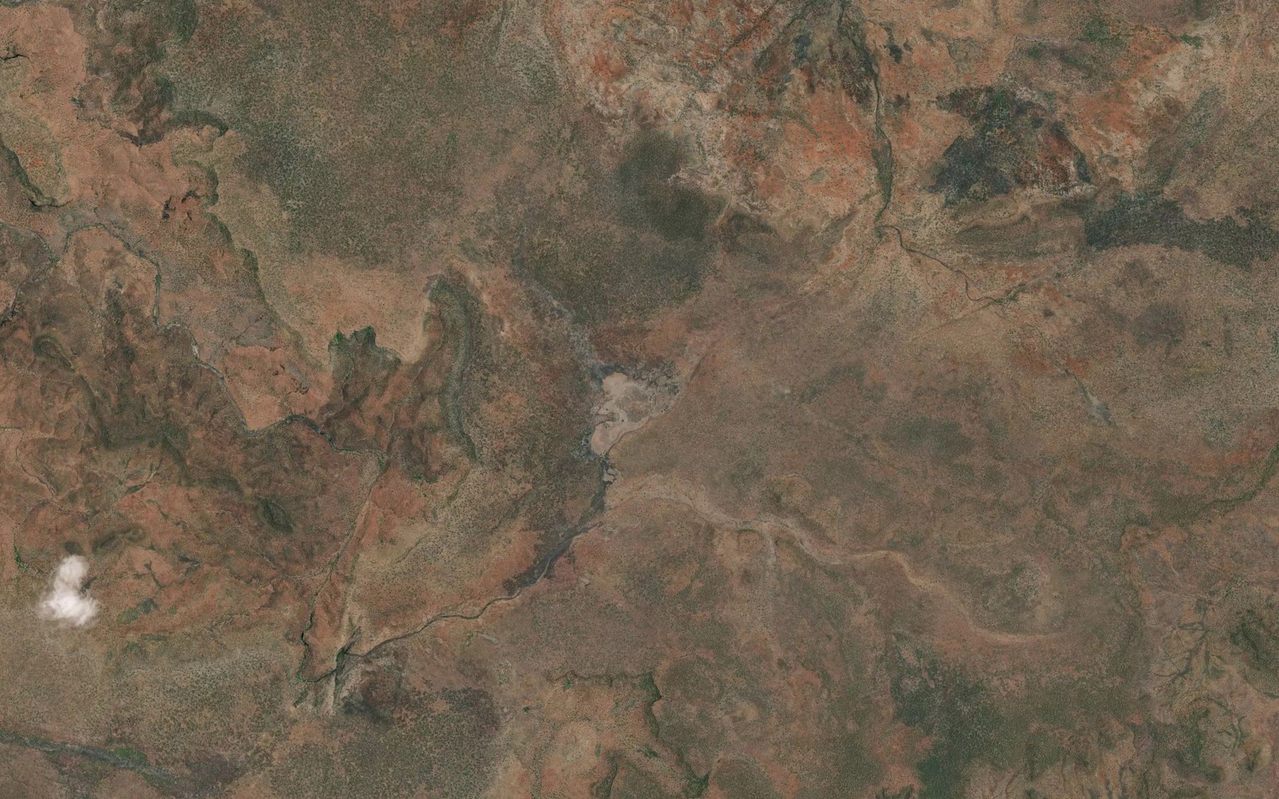 Satellite map of the Lake Gilbert