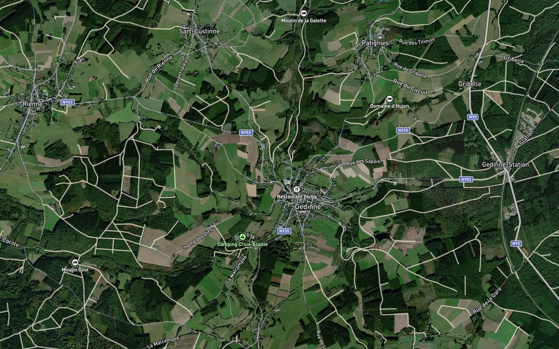 Satellite map of the Burre