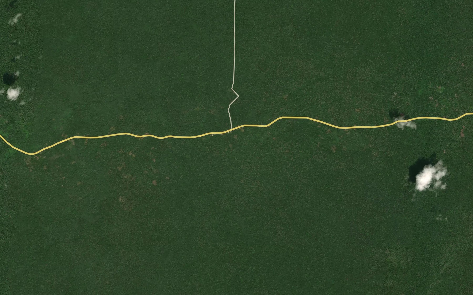 Satellite map of the Goualeba