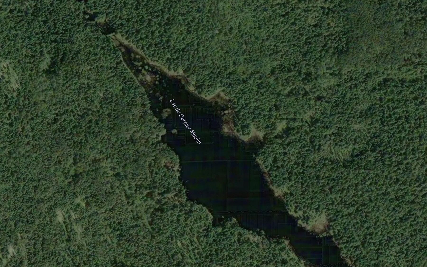 Satellite map of the Lac du Dernier Moulin