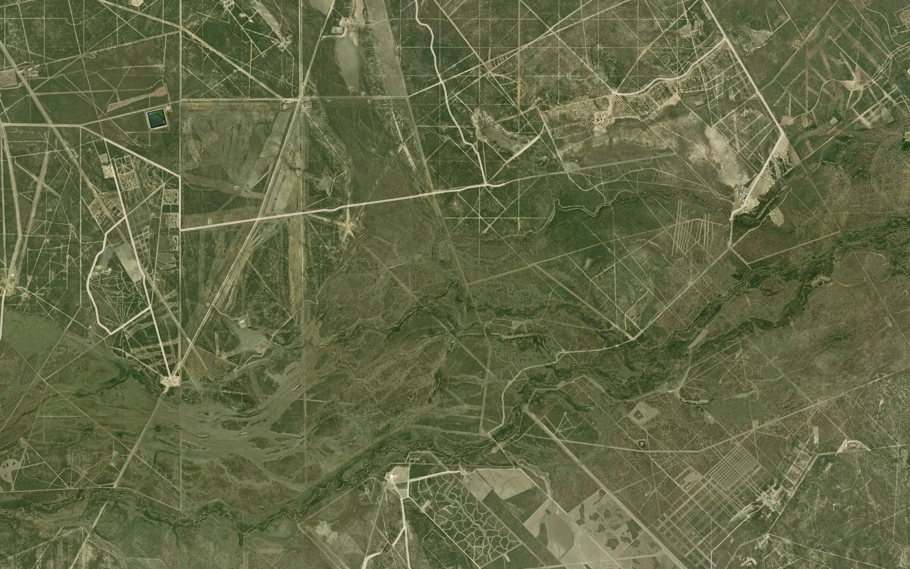 Satellite map of the Quintania Creek
