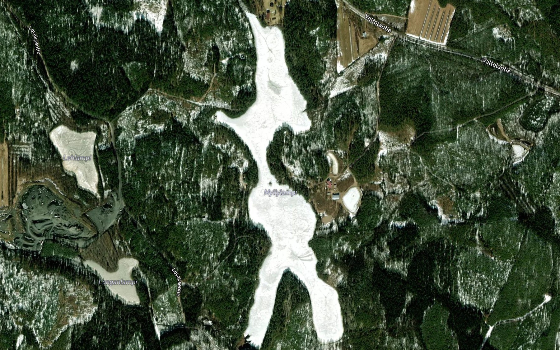 Satellite map of the Myllylampi