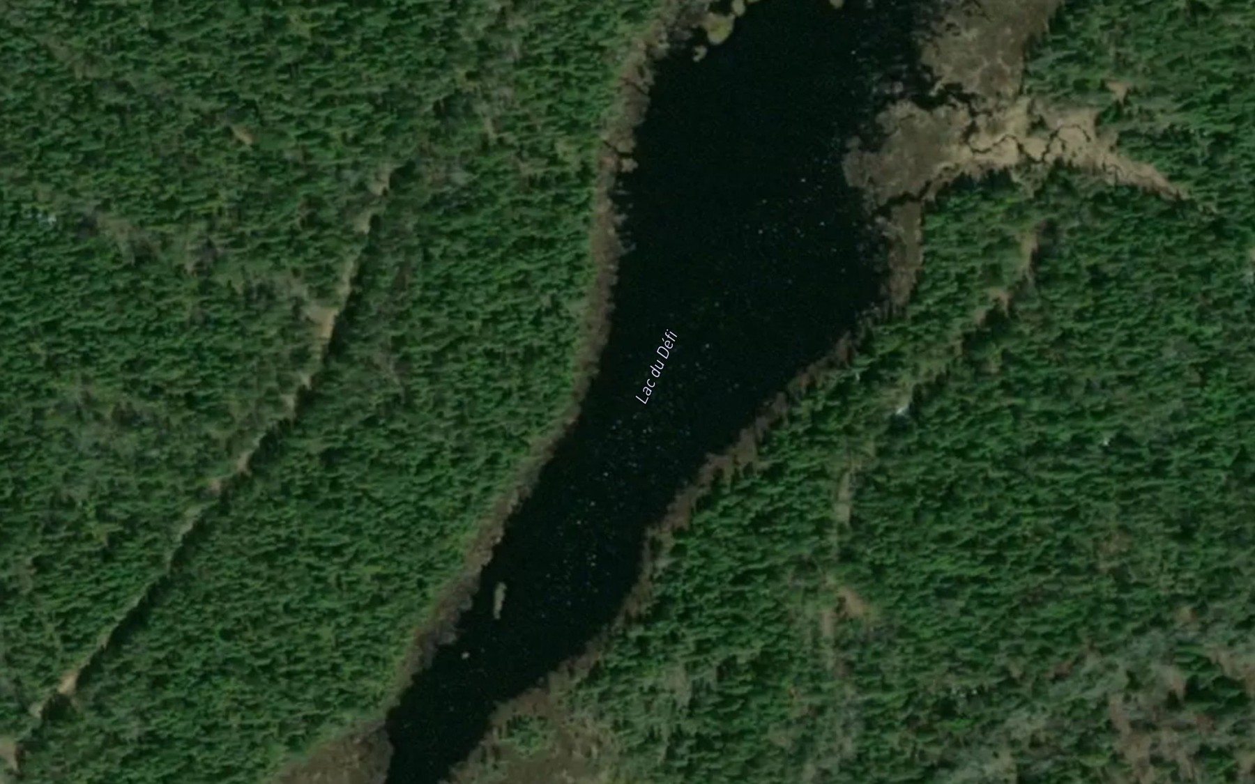 Satellite map of the Lac du Defi