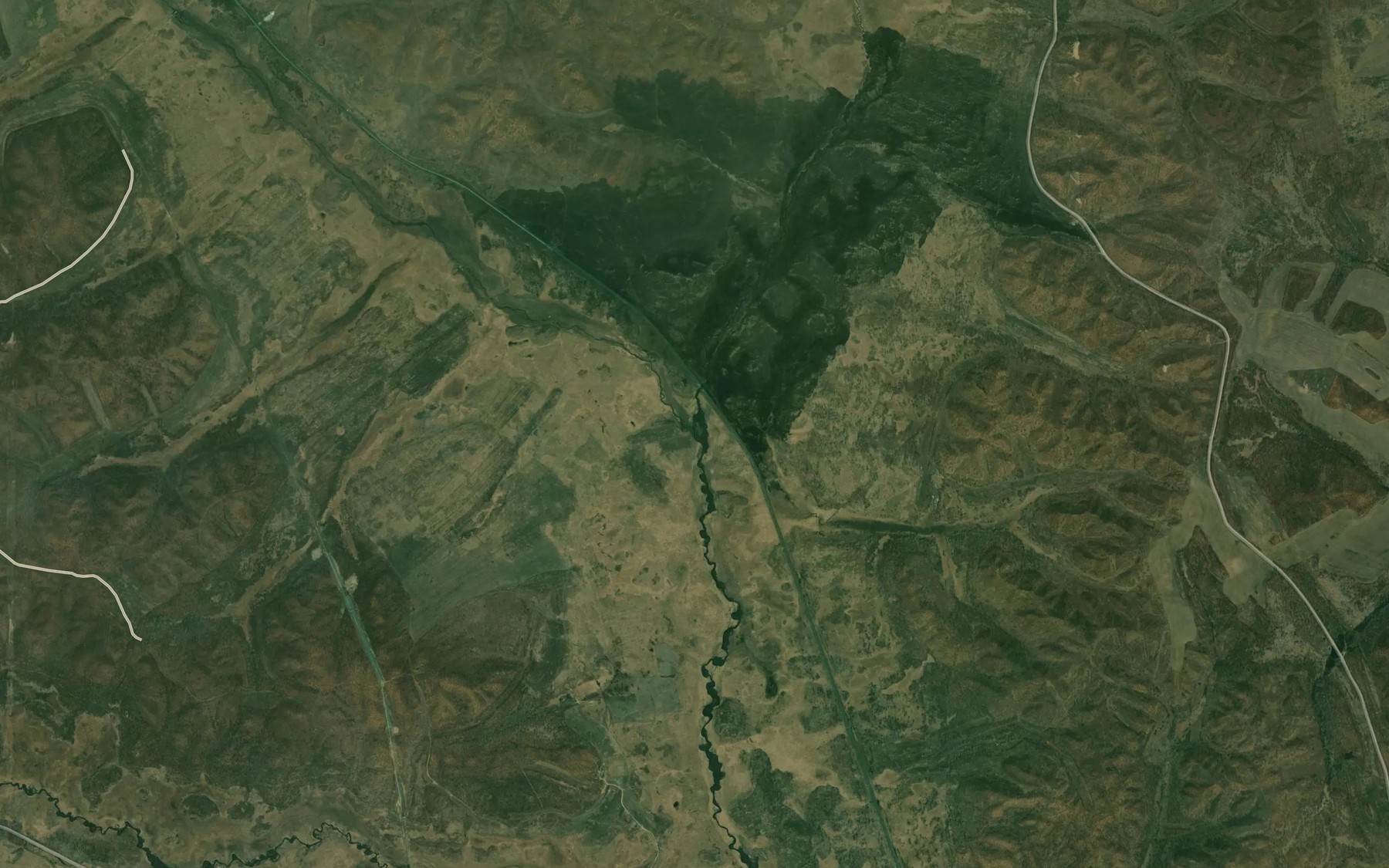 Satellite map of the Sredniy Tyukan
