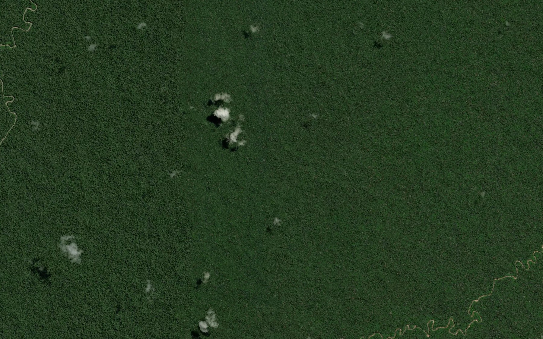 Satellite map of the Rio Moenoyacu