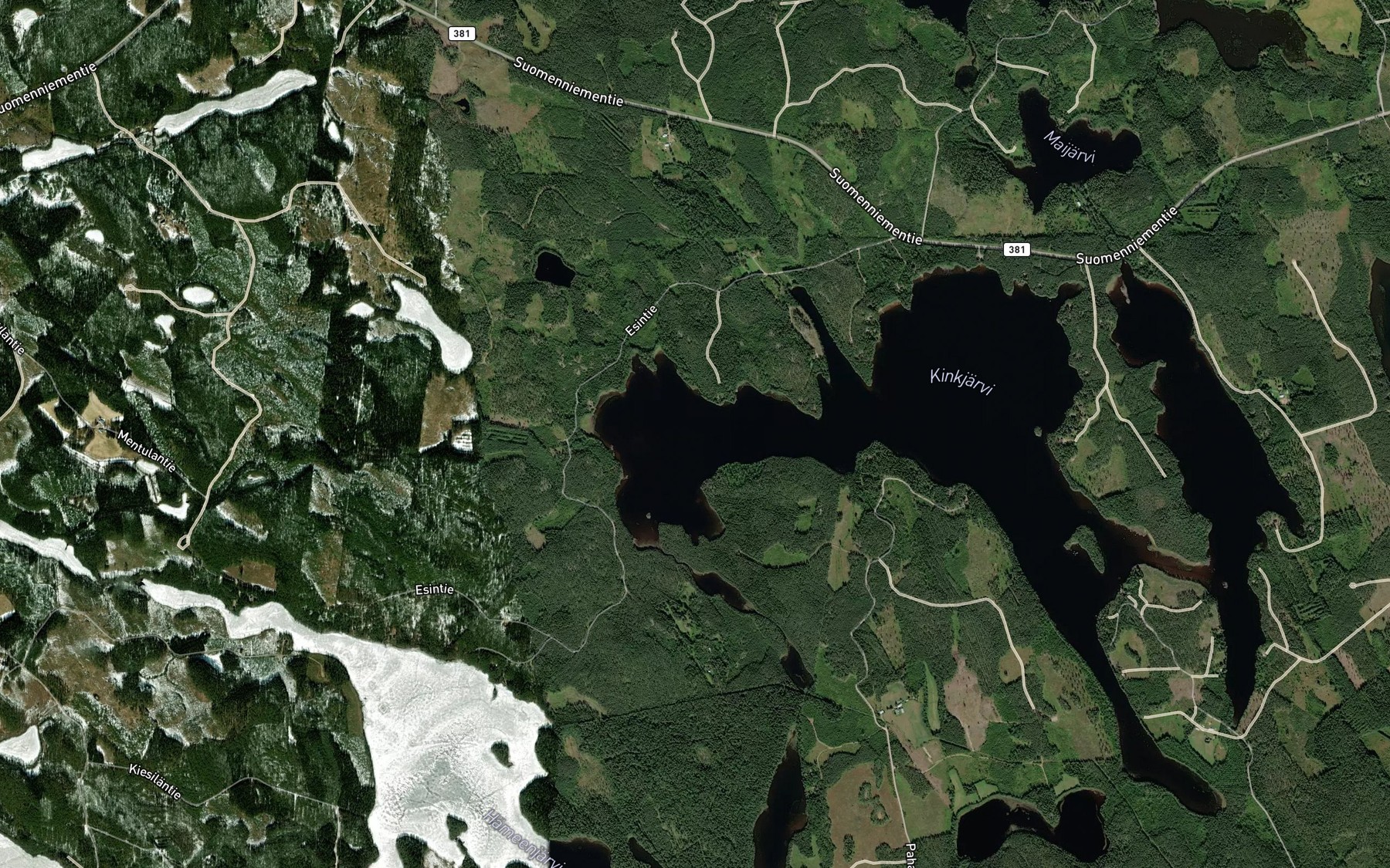 Satellite map of the Lemetinselka