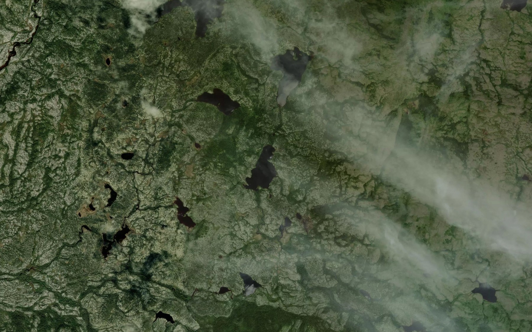 Satellite map of the Lac du Front