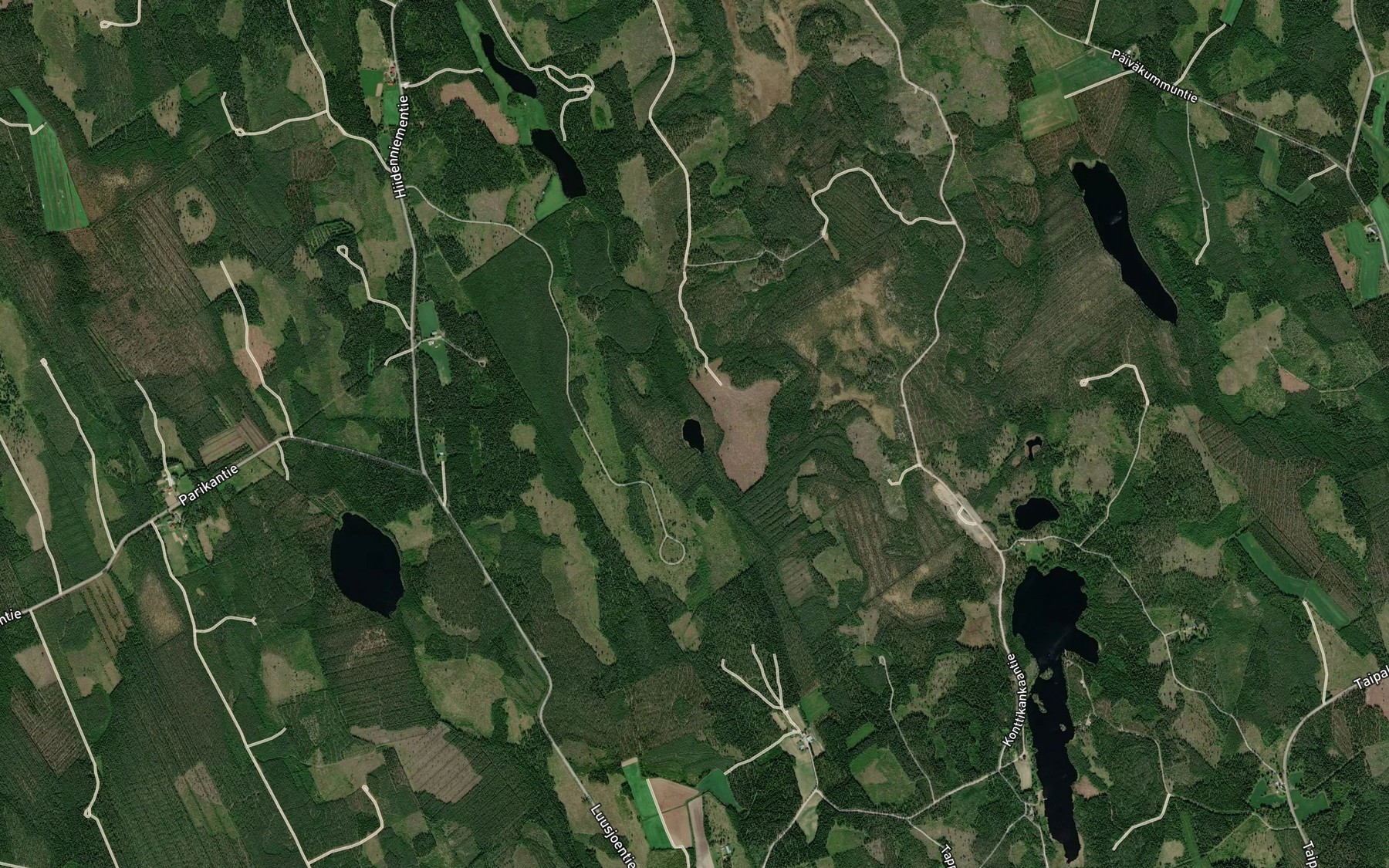 Satellite map of the Teurilampi