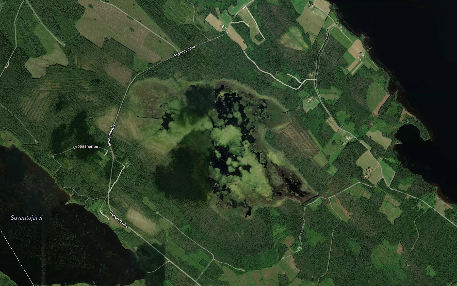 Satellite map of the Hetejarvi