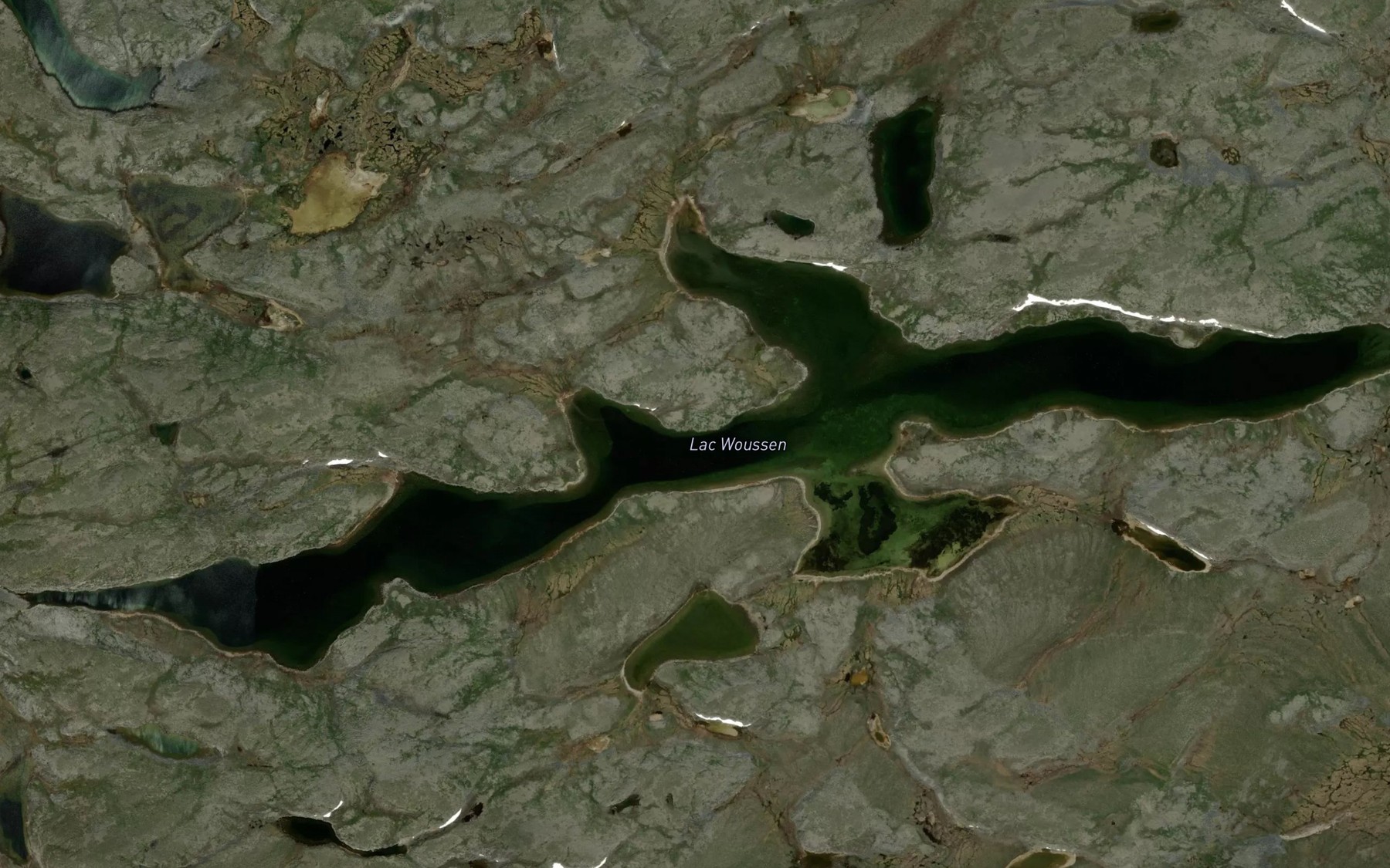 Satellite map of the Lac Woussen
