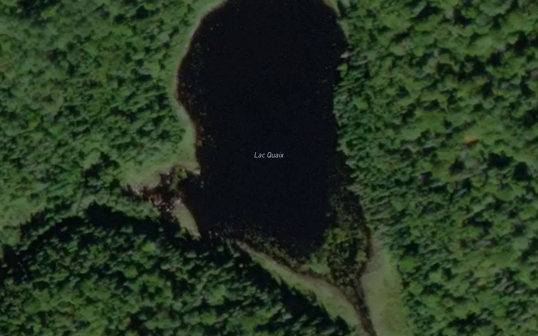 Satellite map of the Lac Quaix