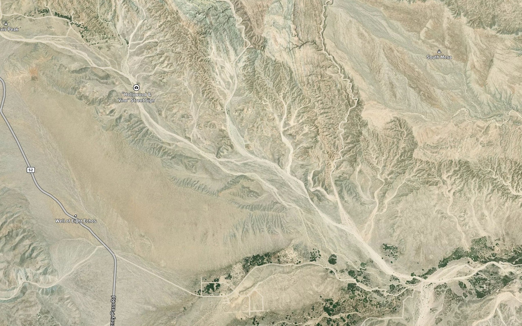 Satellite map of the Arroyo Tapiado