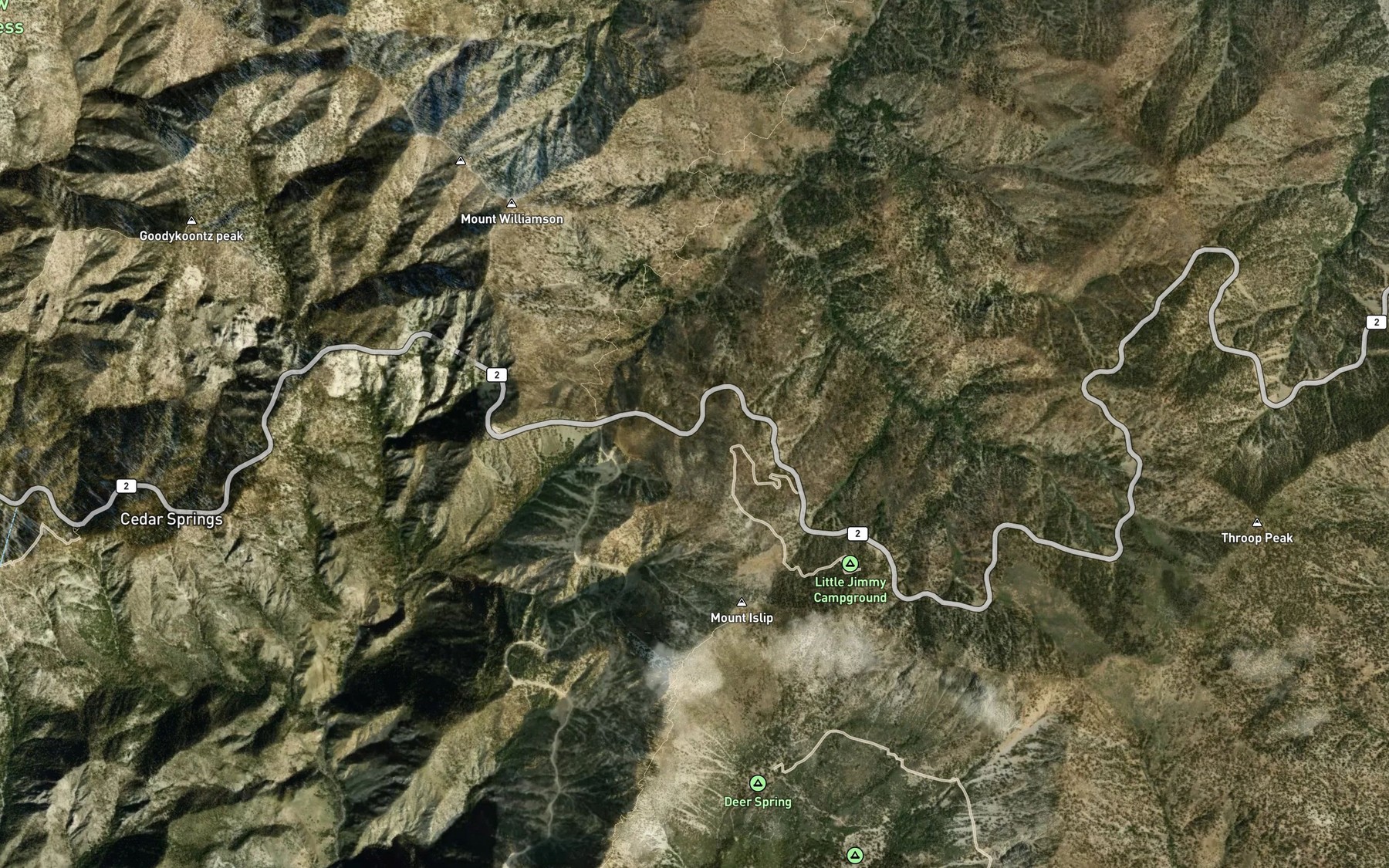Satellite map of the Cortelyou Spring