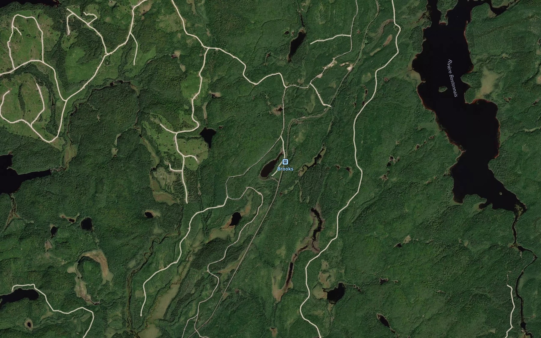 Satellite map of the Lac Brook
