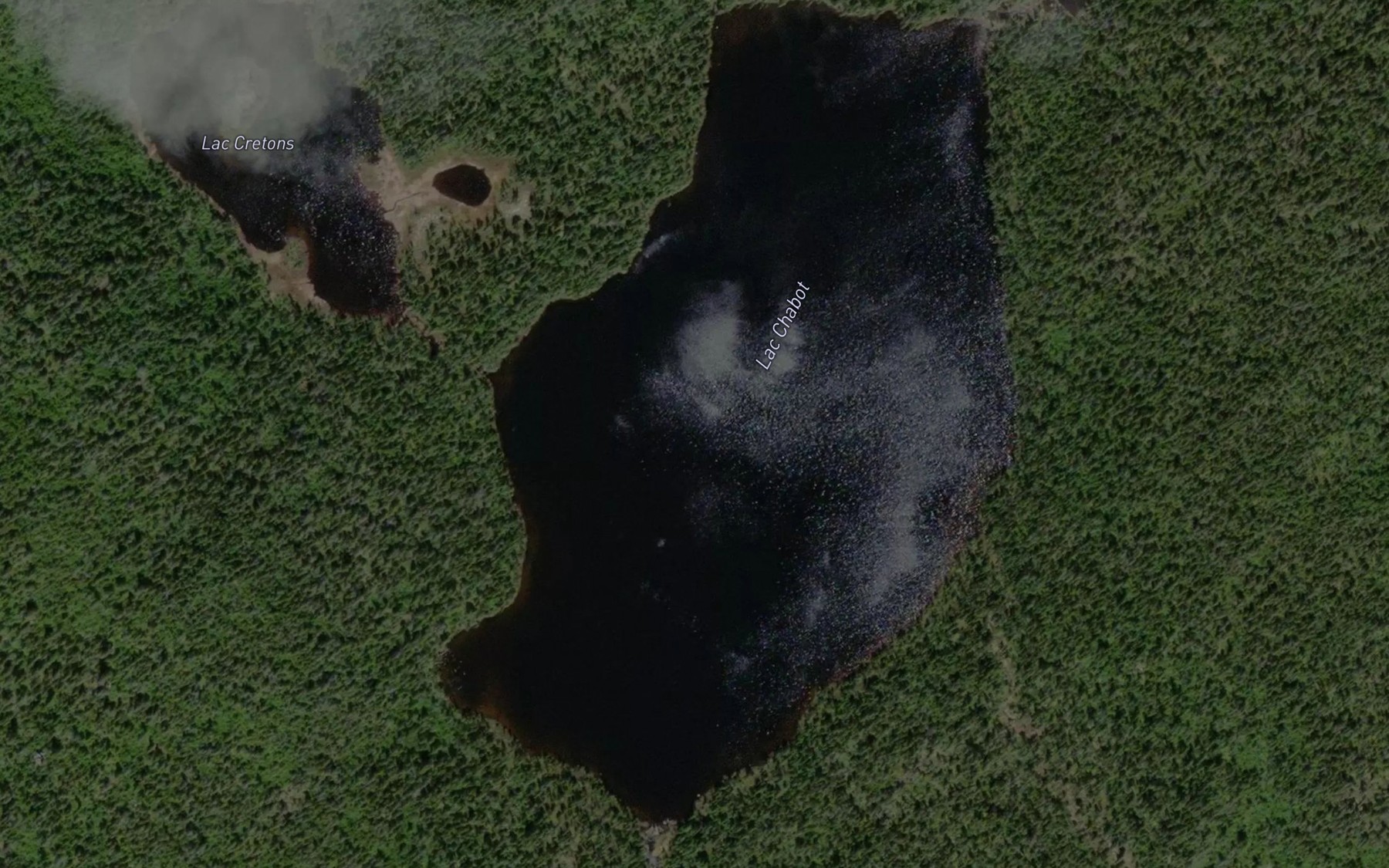 Satellite map of the Lac Chabot