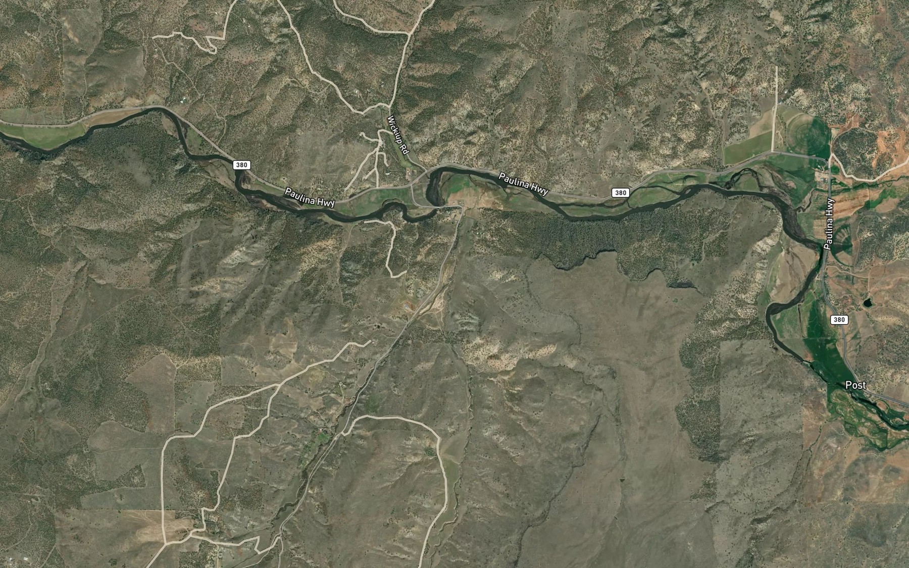 Satellite map of the Conant Creek
