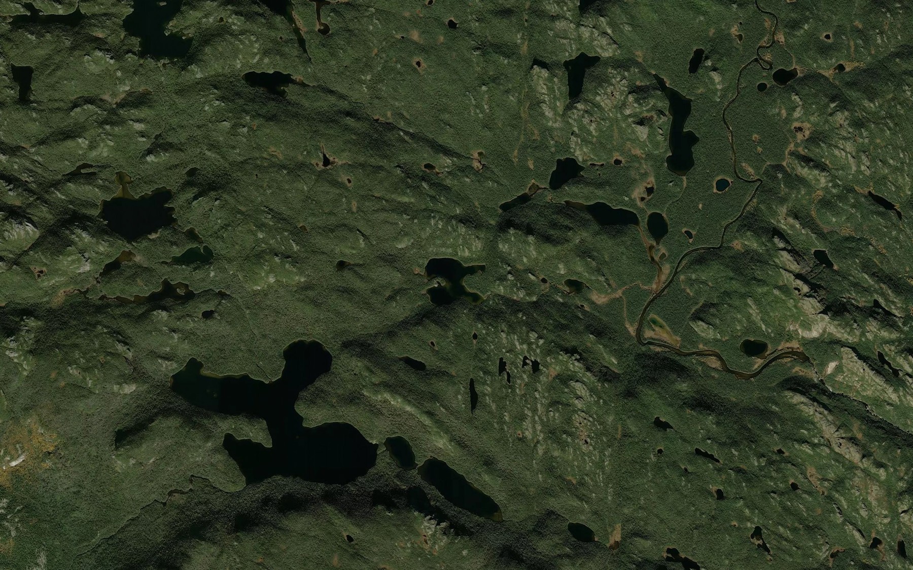 Satellite map of the Lac Chevre