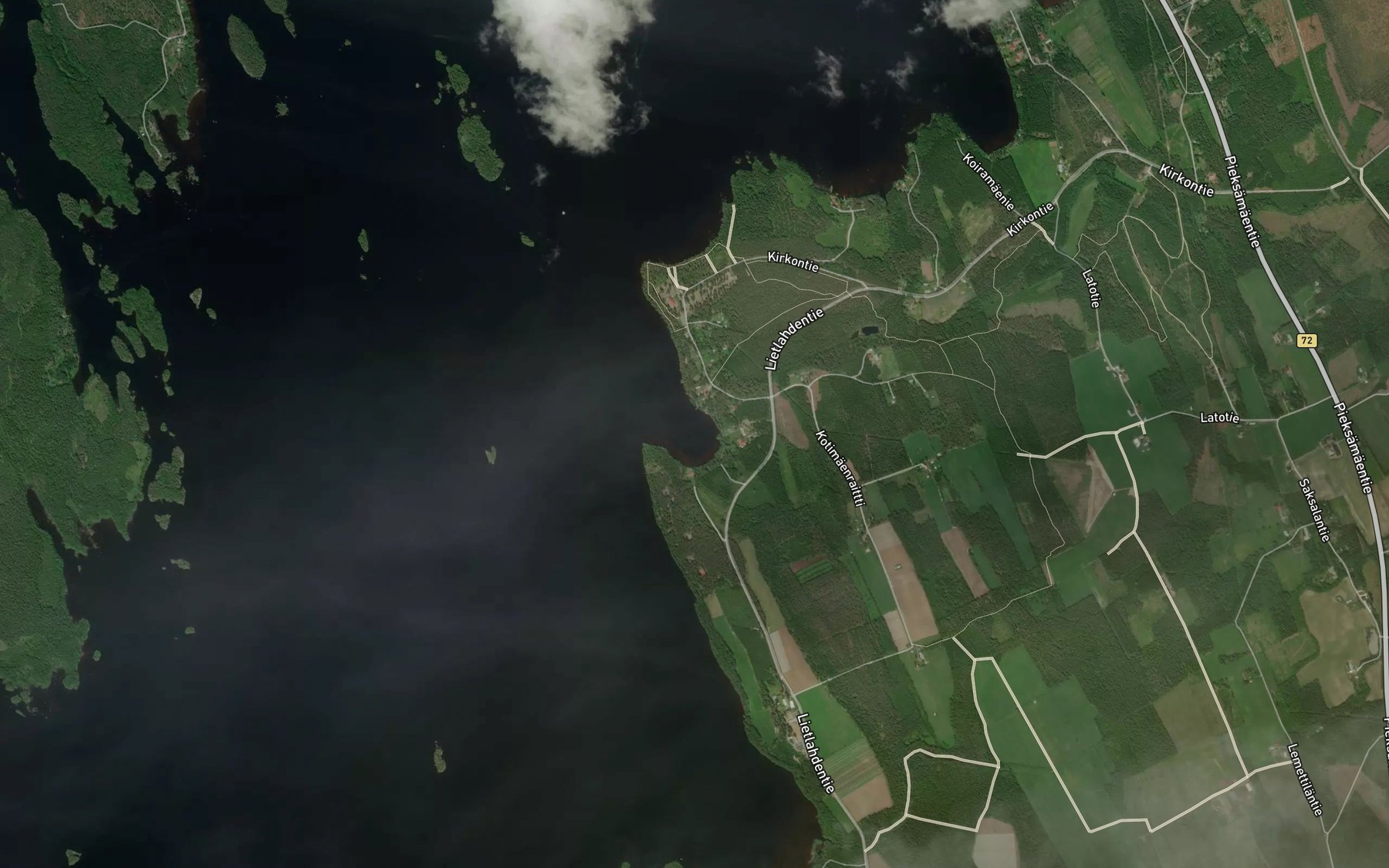 Satellite map of the Marjolahti