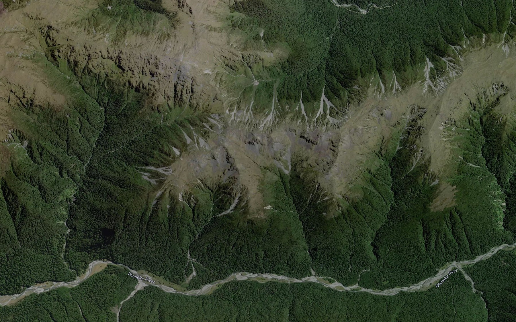 Satellite map of the Ethel Stream