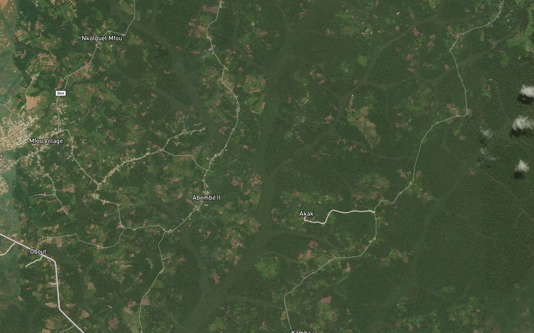 Satellite map of the Nsimi
