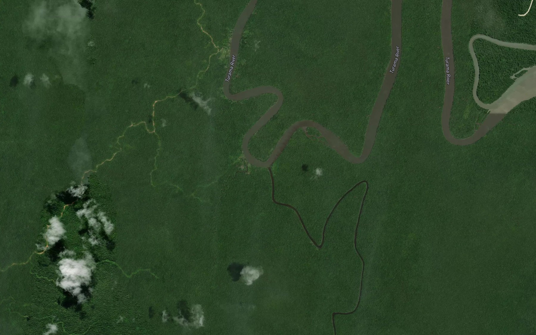 Satellite map of the Komewu Creek