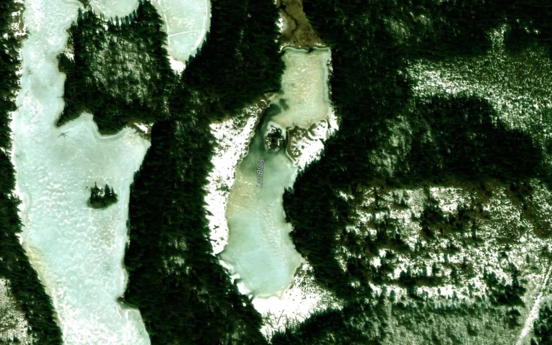 Satellite map of the Lac Blois