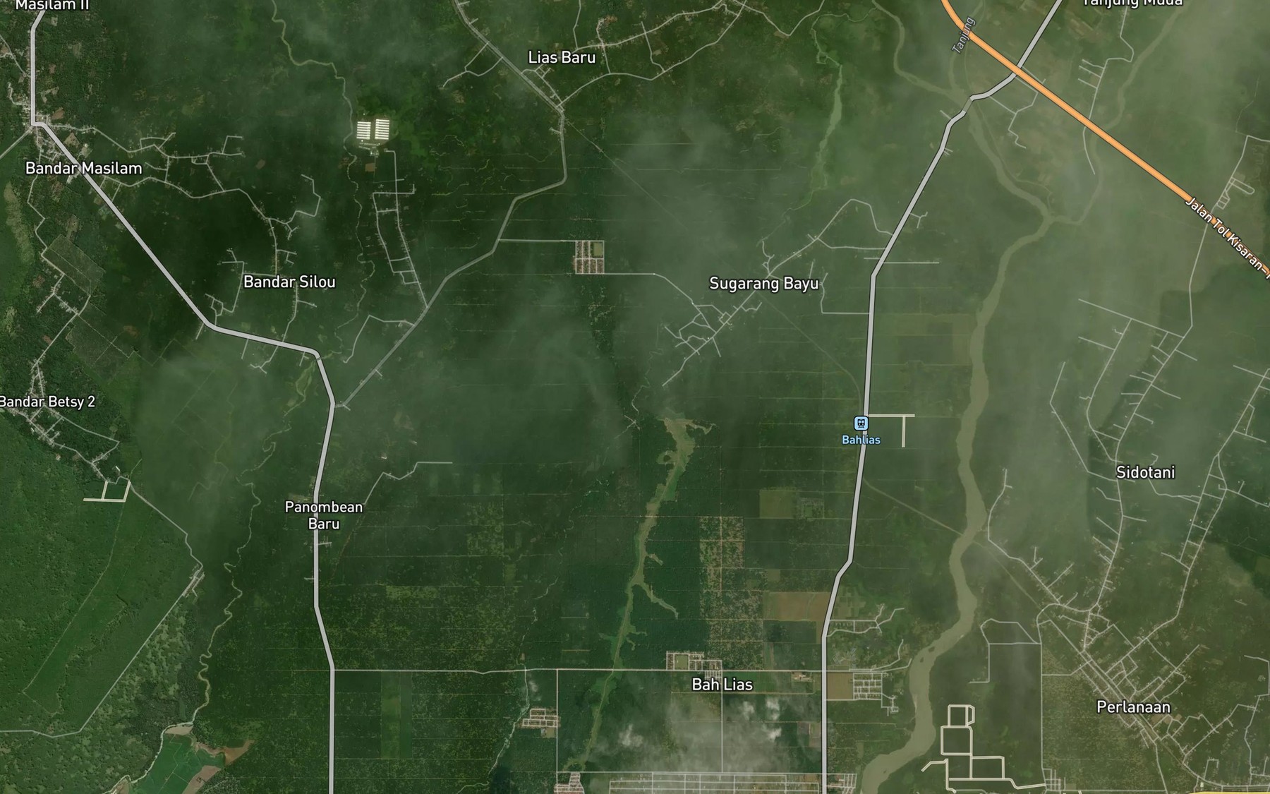 Satellite map of the Bah Manahul