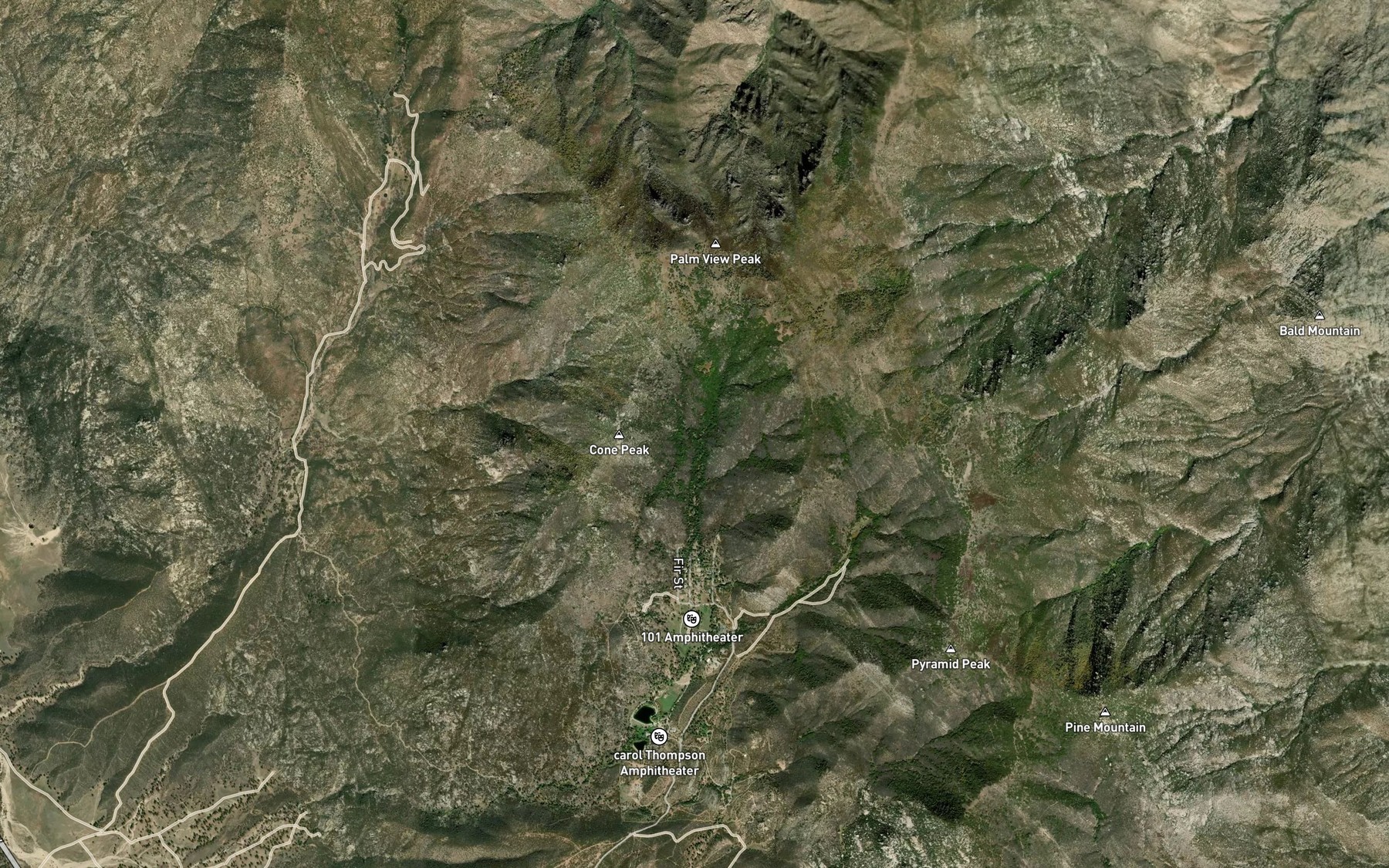 Satellite map of the Hop Patch Spring