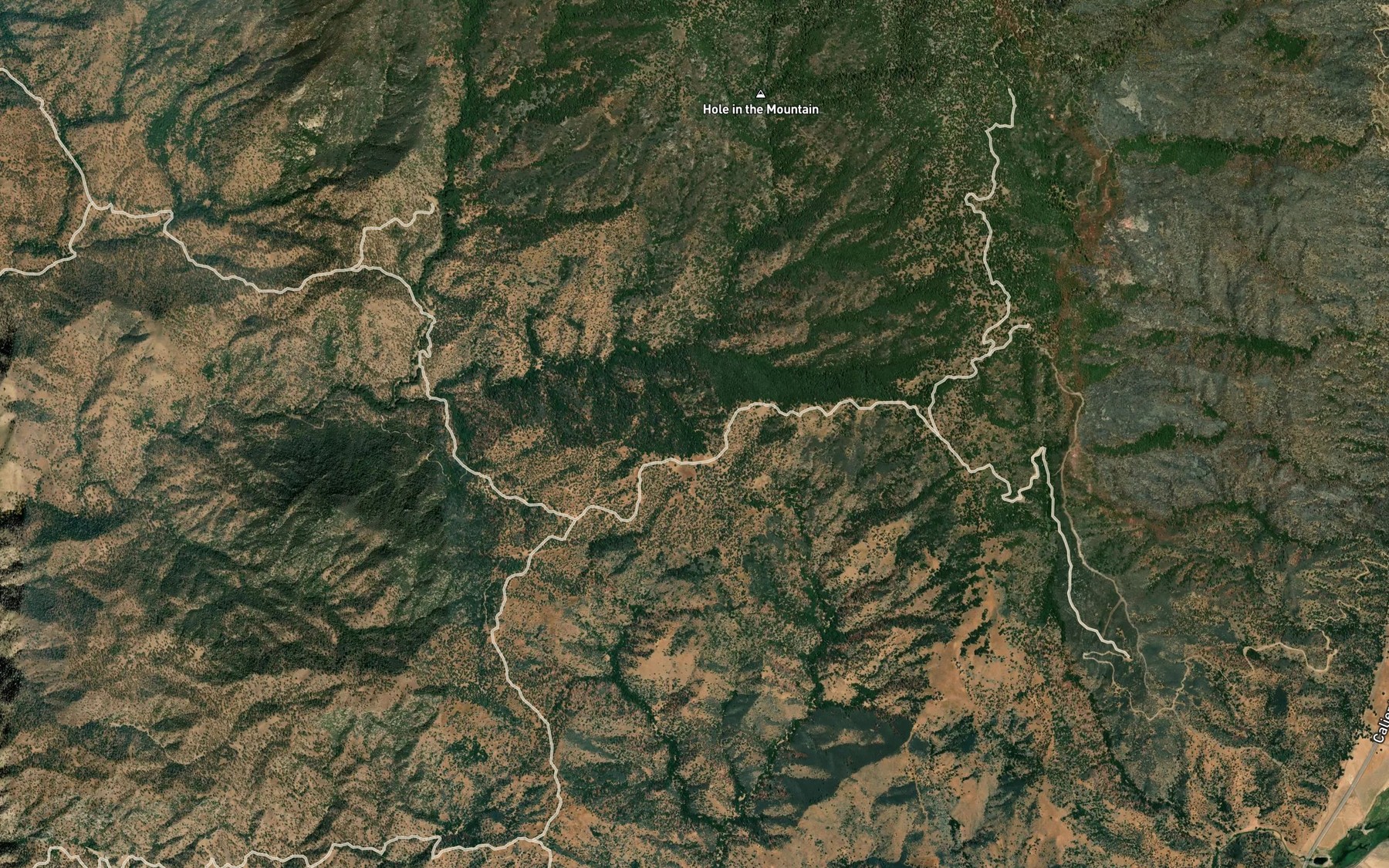Satellite map of the Bear Trap Spring