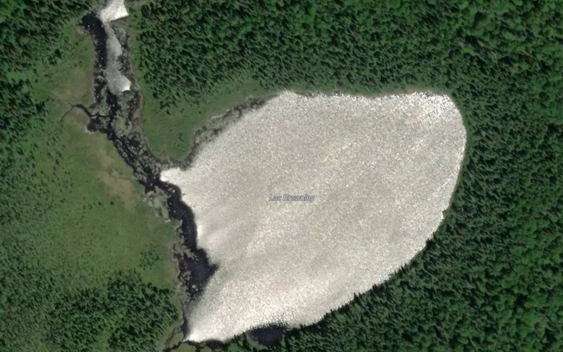 Satellite map of the Lac Browning