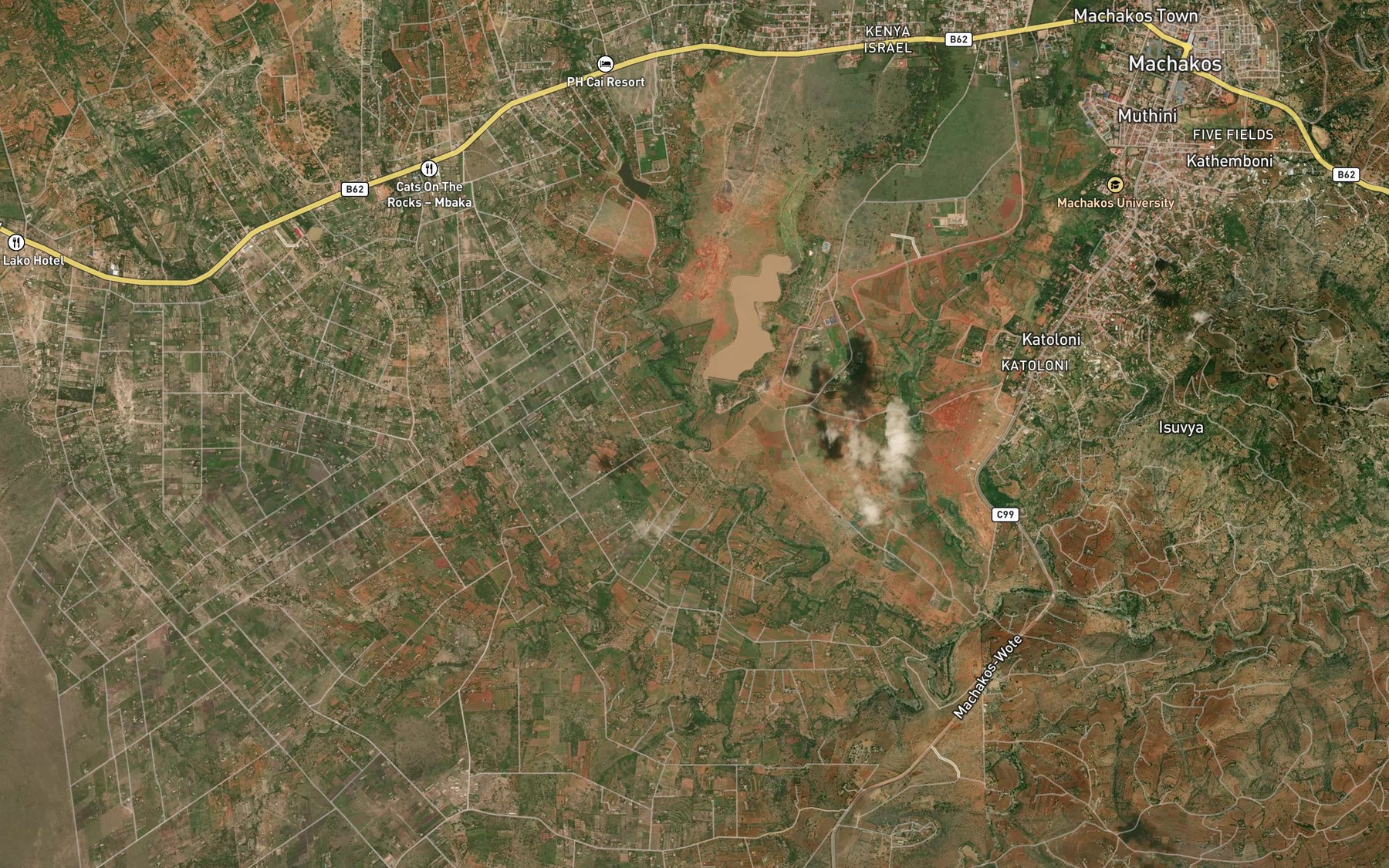 Satellite map of the Maluva