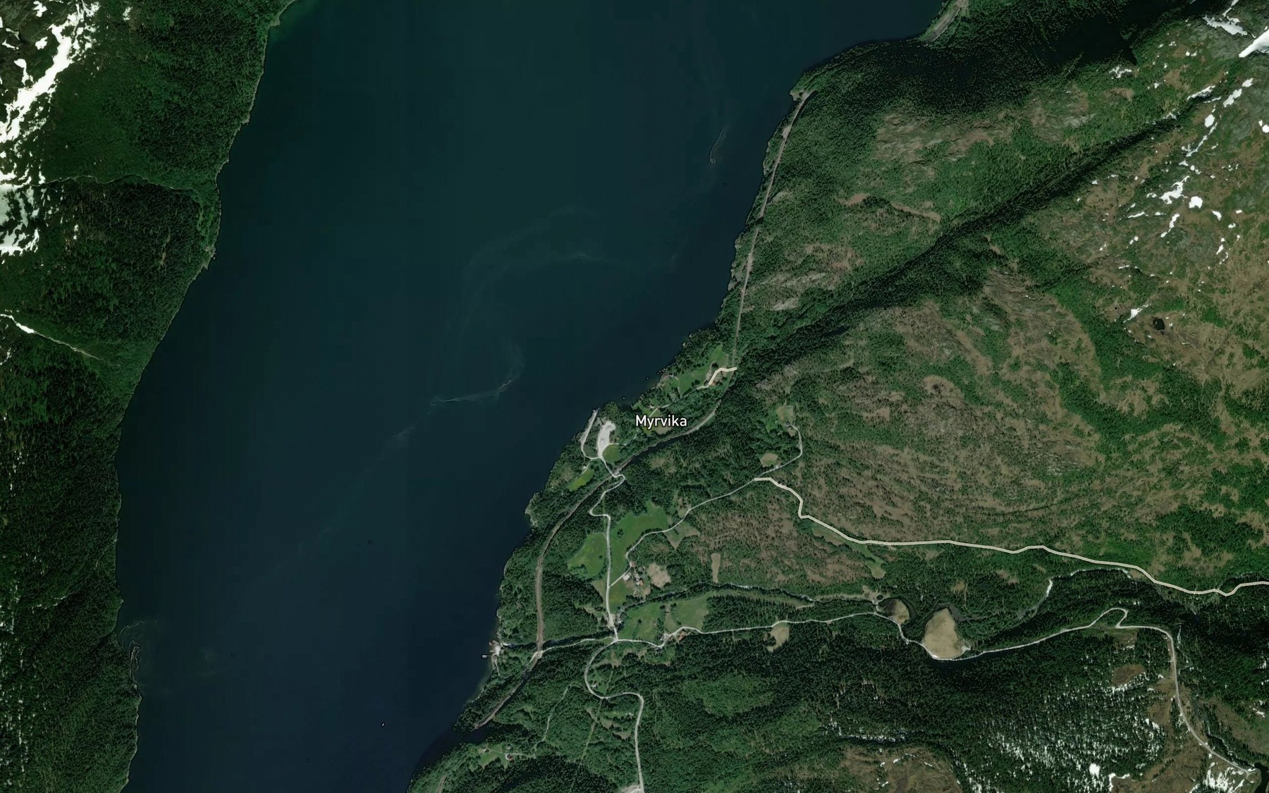 Satellite map of the Myrvika