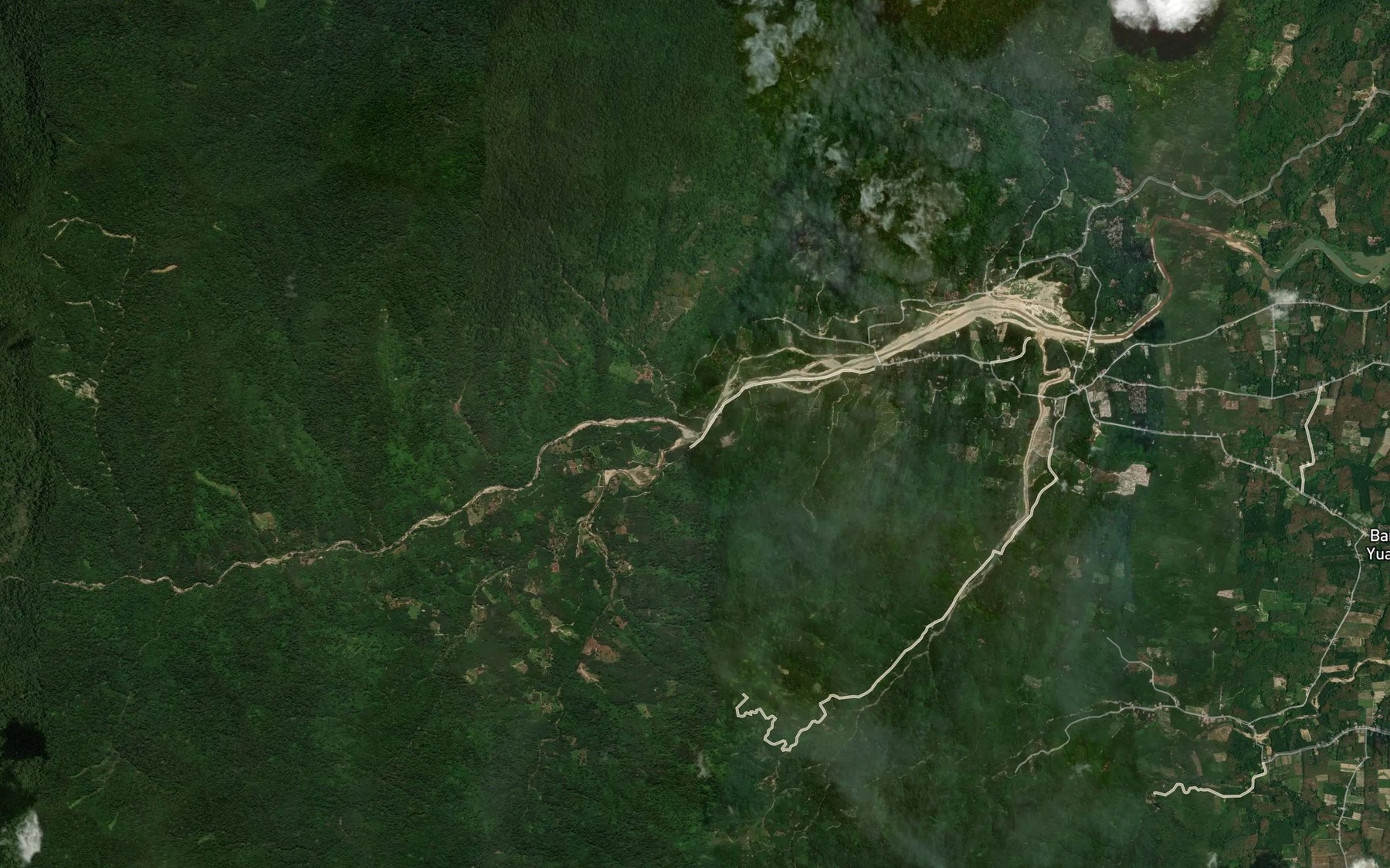Satellite map of the Khlong Chang Hai