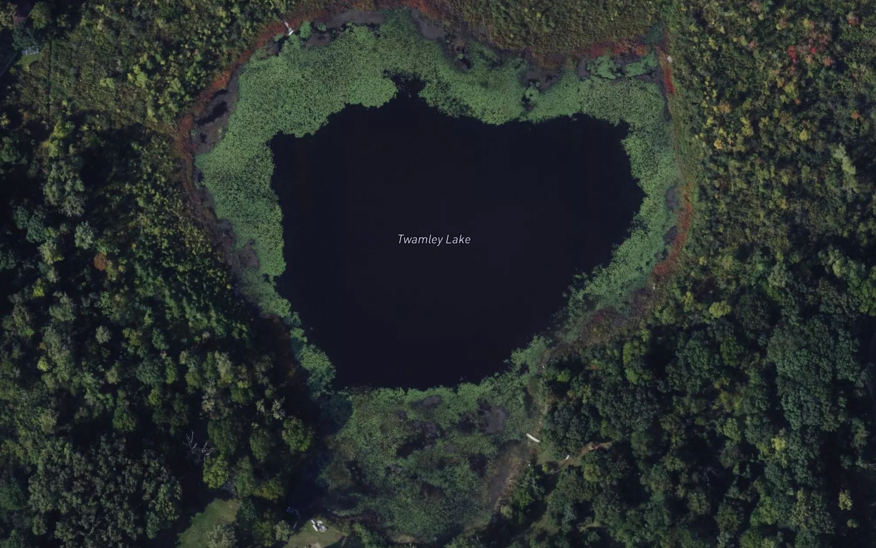 Satellite map of the Twamley Lake
