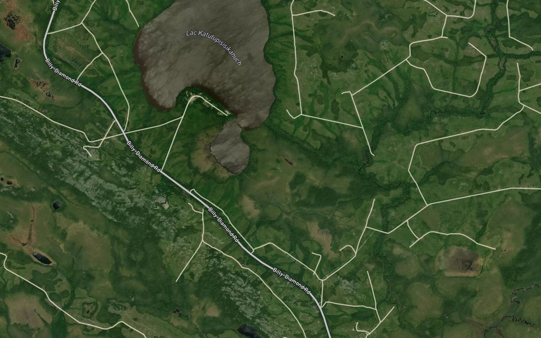 Satellite map of the Ruisseau Kachishewechuch