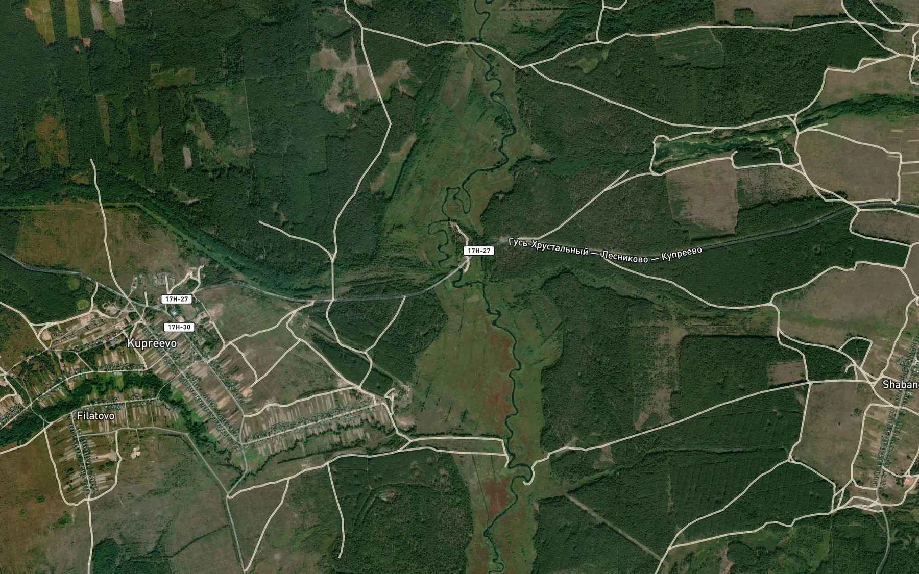 Satellite map of the Isperka
