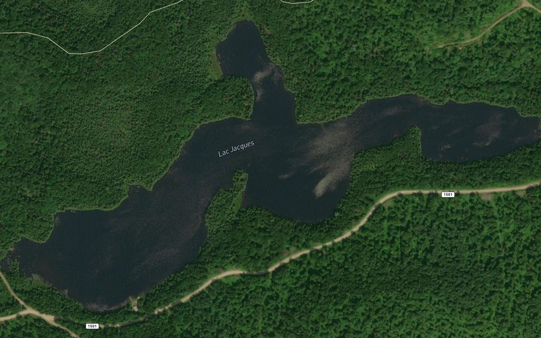 Satellite map of the Lac Jacques