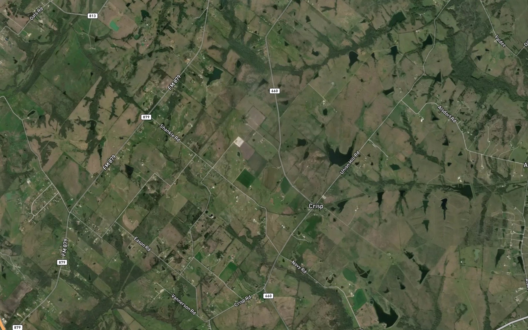 Satellite map of the Johnson Lake