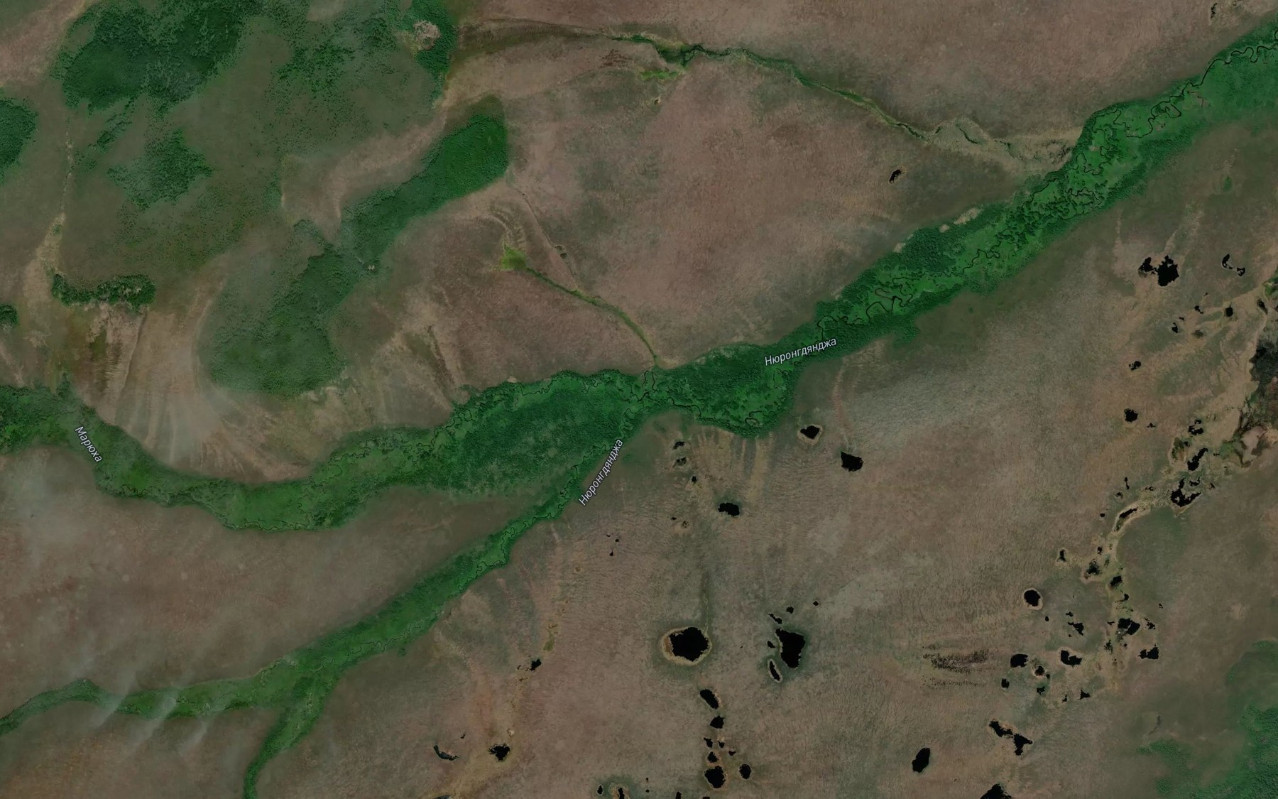 Satellite map of the Maryukha