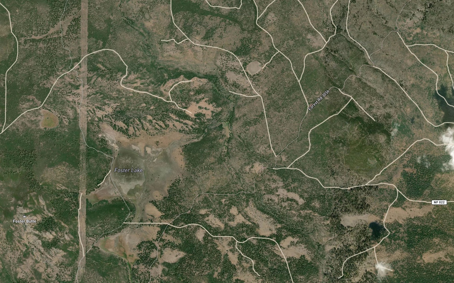 Satellite map of the Sherlock Dipping Vat Spring
