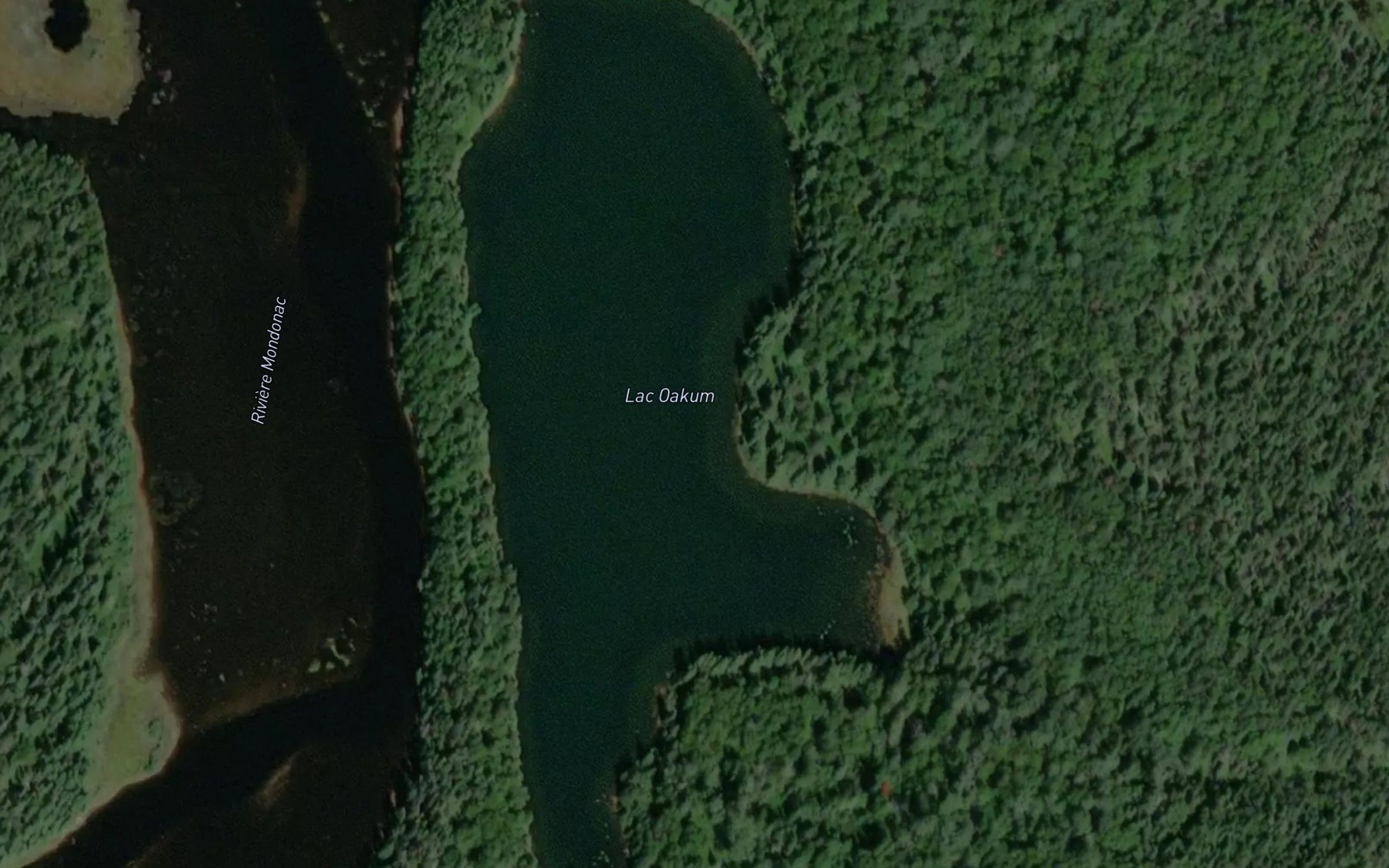 Satellite map of the Lac Oakum
