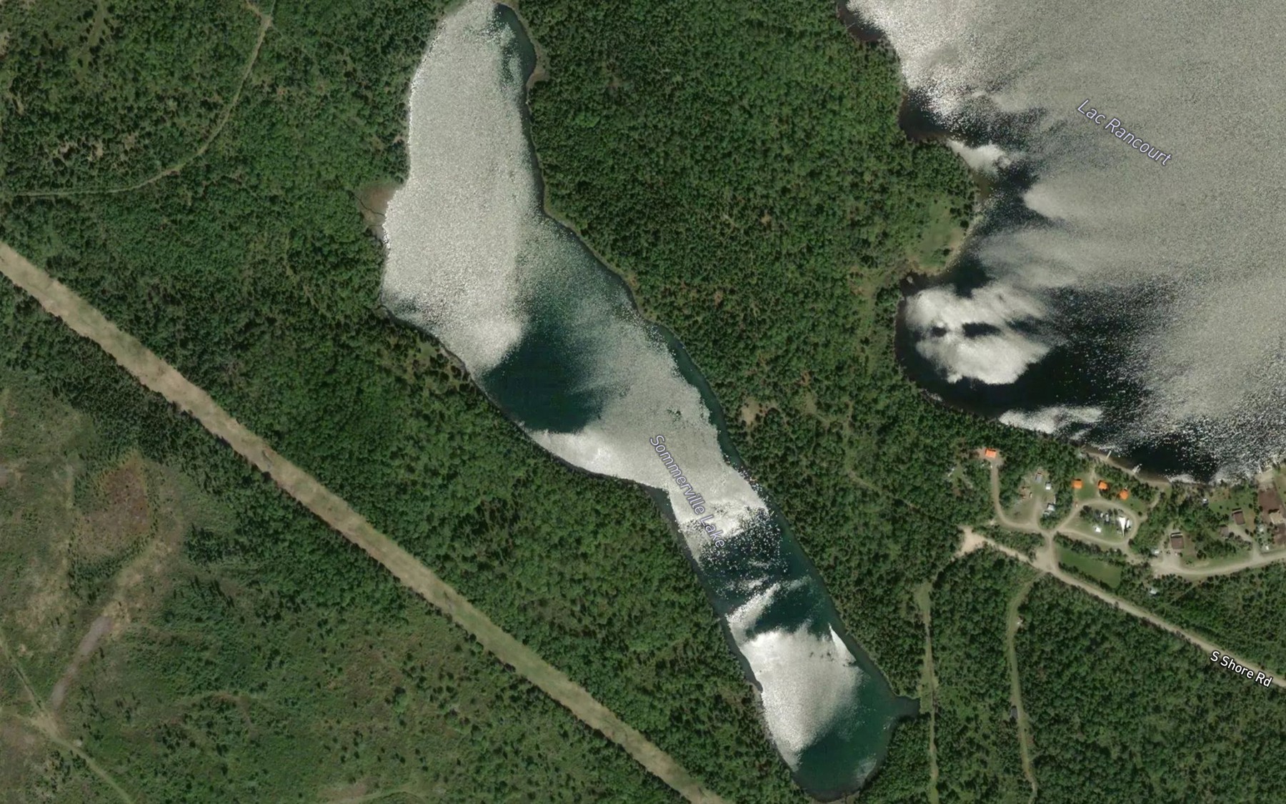 Satellite map of the Sommerville Lake