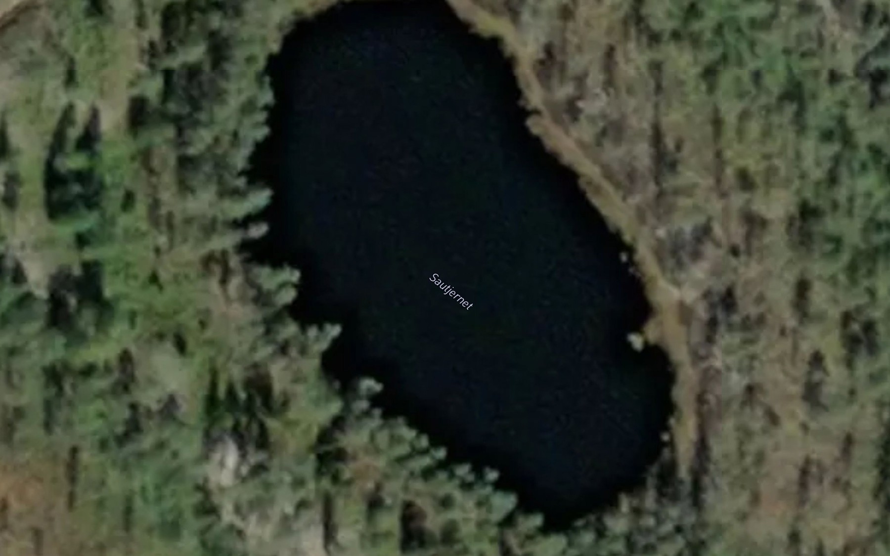 Satellite map of the Sautjernet