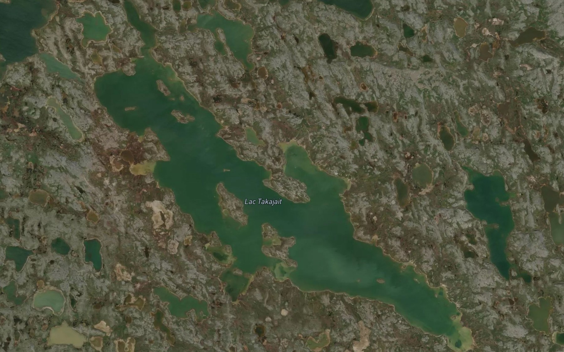 Satellite map of the Lac Takajait