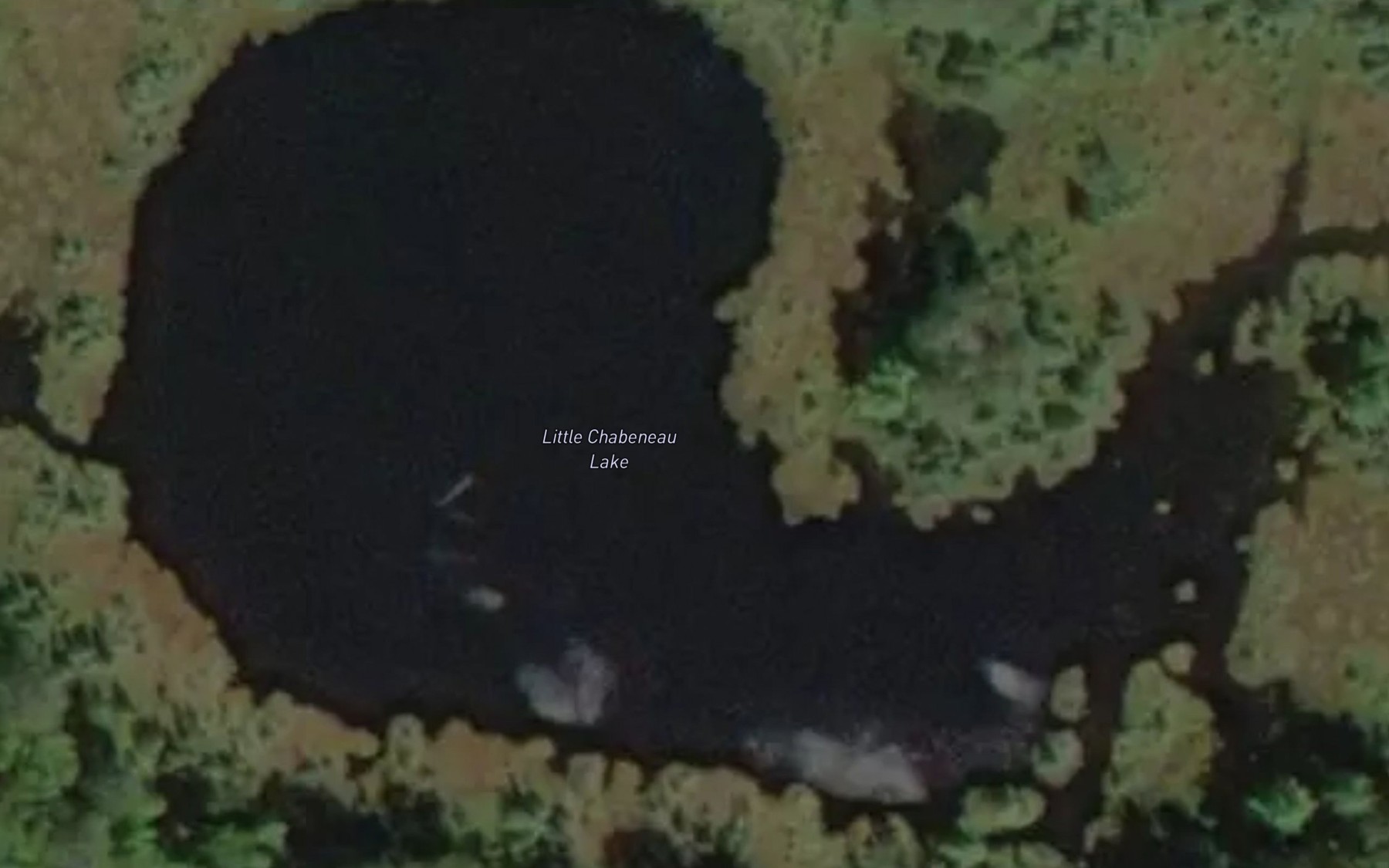 Satellite map of the Little Chabeneau Lake