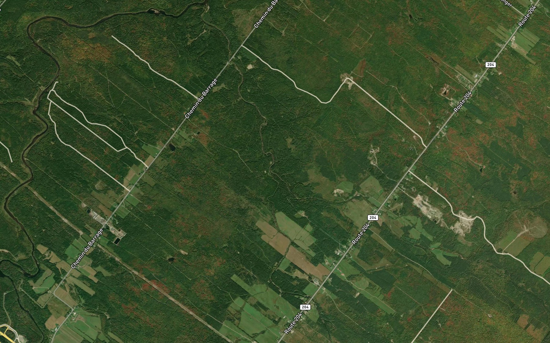 Satellite map of the Riviere Kokombis